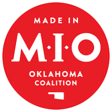 Made in Oklahoma Coalition member badge for Red Earth Dough Co pizza crust manufacturing facility in Alva Oklahoma