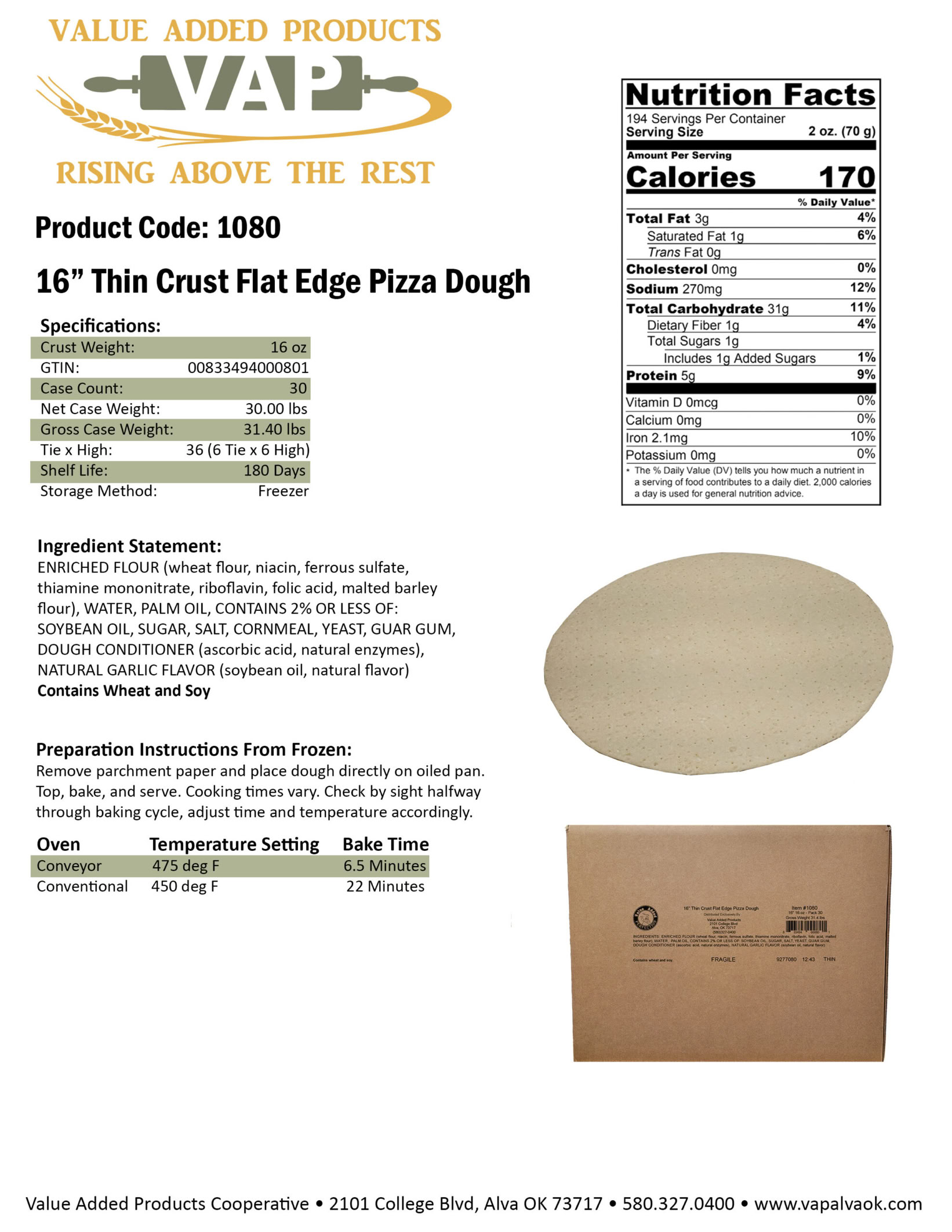 Red Earth Dough Co. crusts are engineered as fully formed, laminated, pre-proofed frozen dough systems that move directly from freezer to toppings to oven with minimal handling. The controlled dough-development process allows the final bake cycle to complete fermentation while proteins, cheeses, and toppings properly cook together during the baking process. 